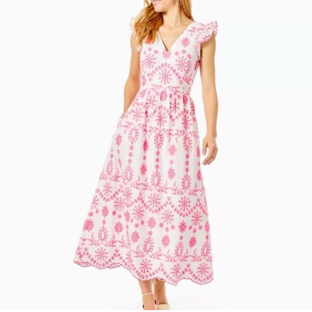 NWT Lilly Pulitzer Lillyanne Dress in Karmic Coral